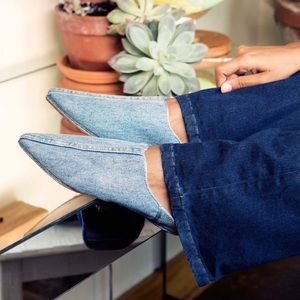 SOLD Brother Vellies | Slip-on Denim & Leather Shoes